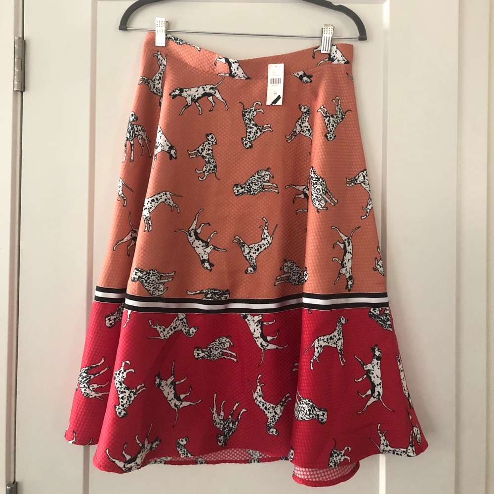 NWT Anthropologie Hutch Sporty Dalmatian Skirt